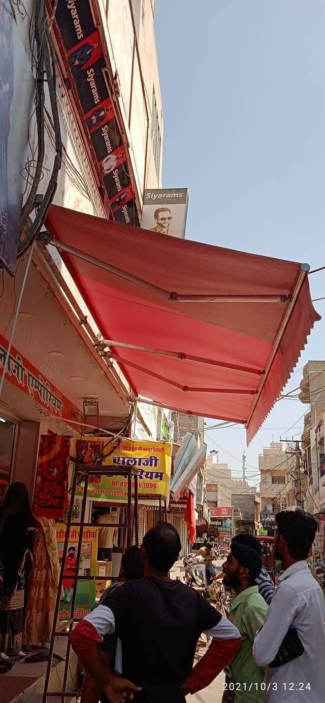 terrace awning -golden awning tensile