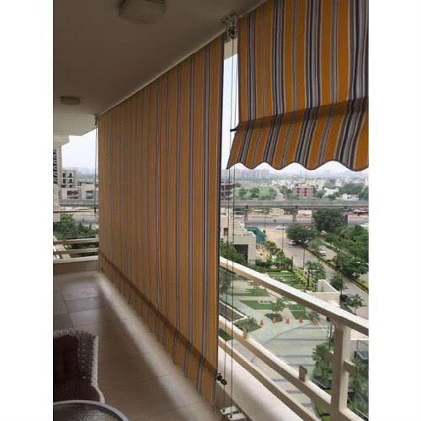 Vertical awning for home - Golden awning tensile